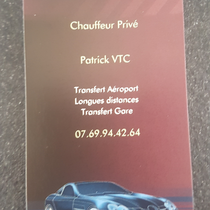 Photo de profil pour le VTC Patrick vtc à Ferrières-en-Gâtinais